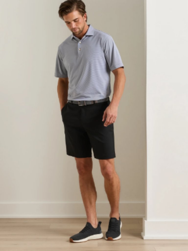 Peter Millar Crown Sport Salem Performance Short In Black Size 40